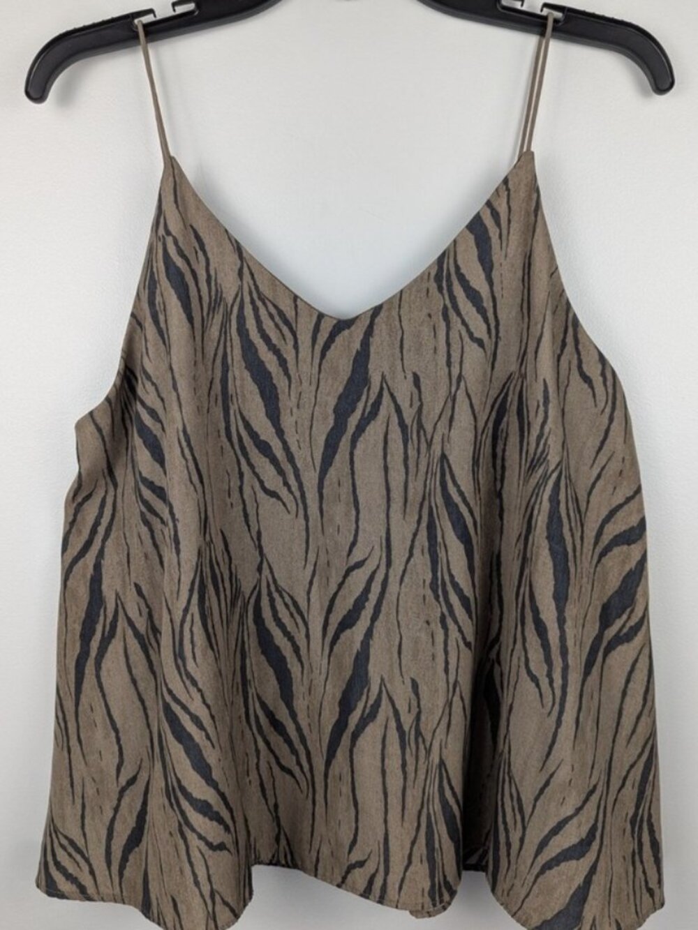 Top Brown Tiger Loose Fit‎ M Lined Spaghetti